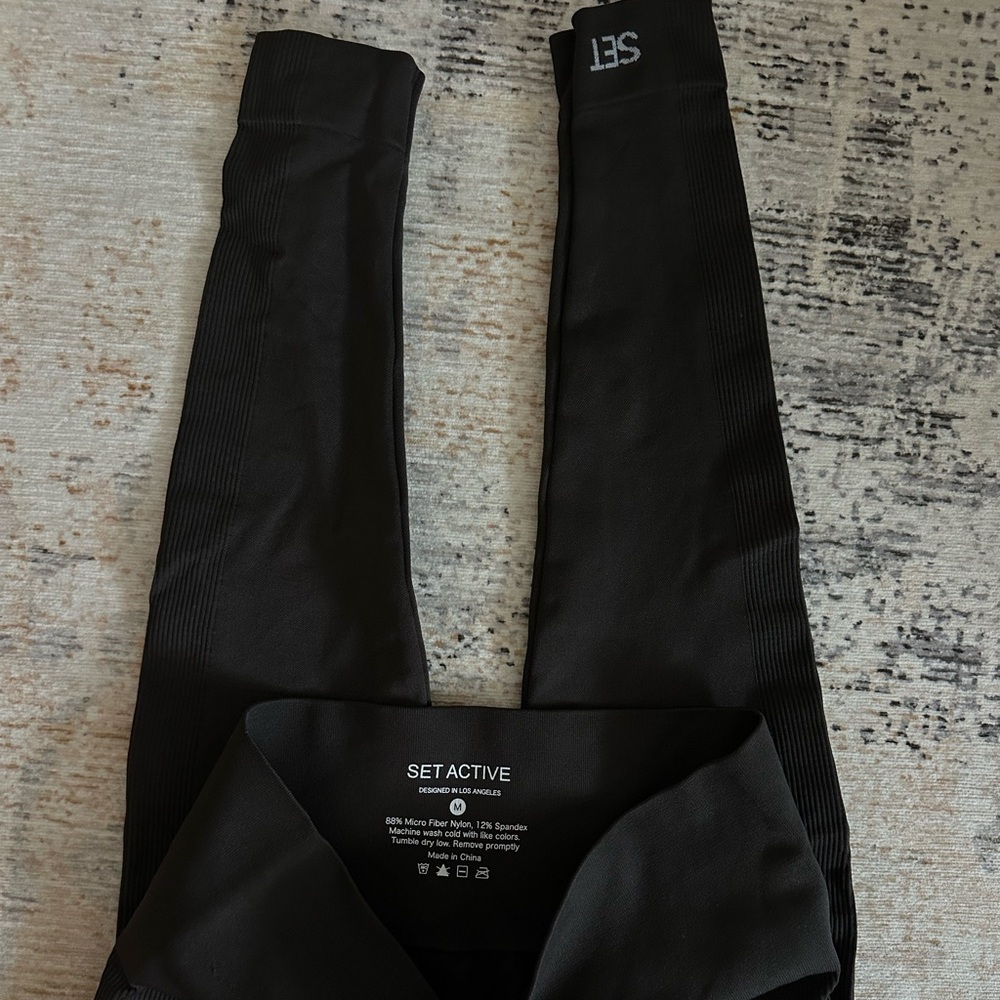 NWOT Set Active sculpt flex power leggings in chocolate brown🤎🤎 - Picture 3 of 4